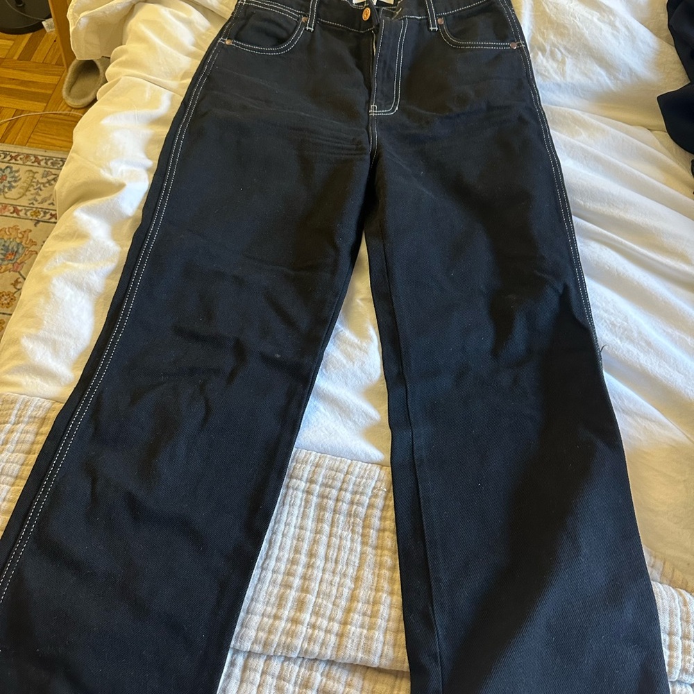 Black Wide-Leg Jeans
